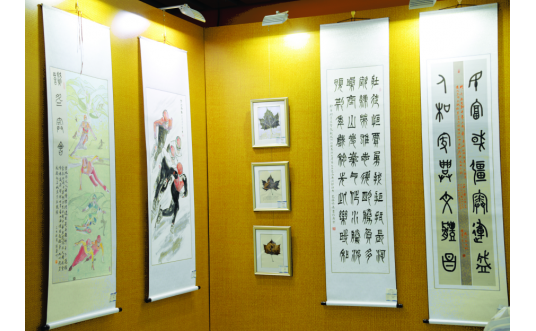 <b>书画作品亮相首届河北省首届冰雪运动会3</b>