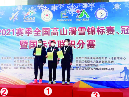 倪悦名（中）、孔凡影（左）、田雅晓分获女子超级大回转项目冠亚季军~1.jpg